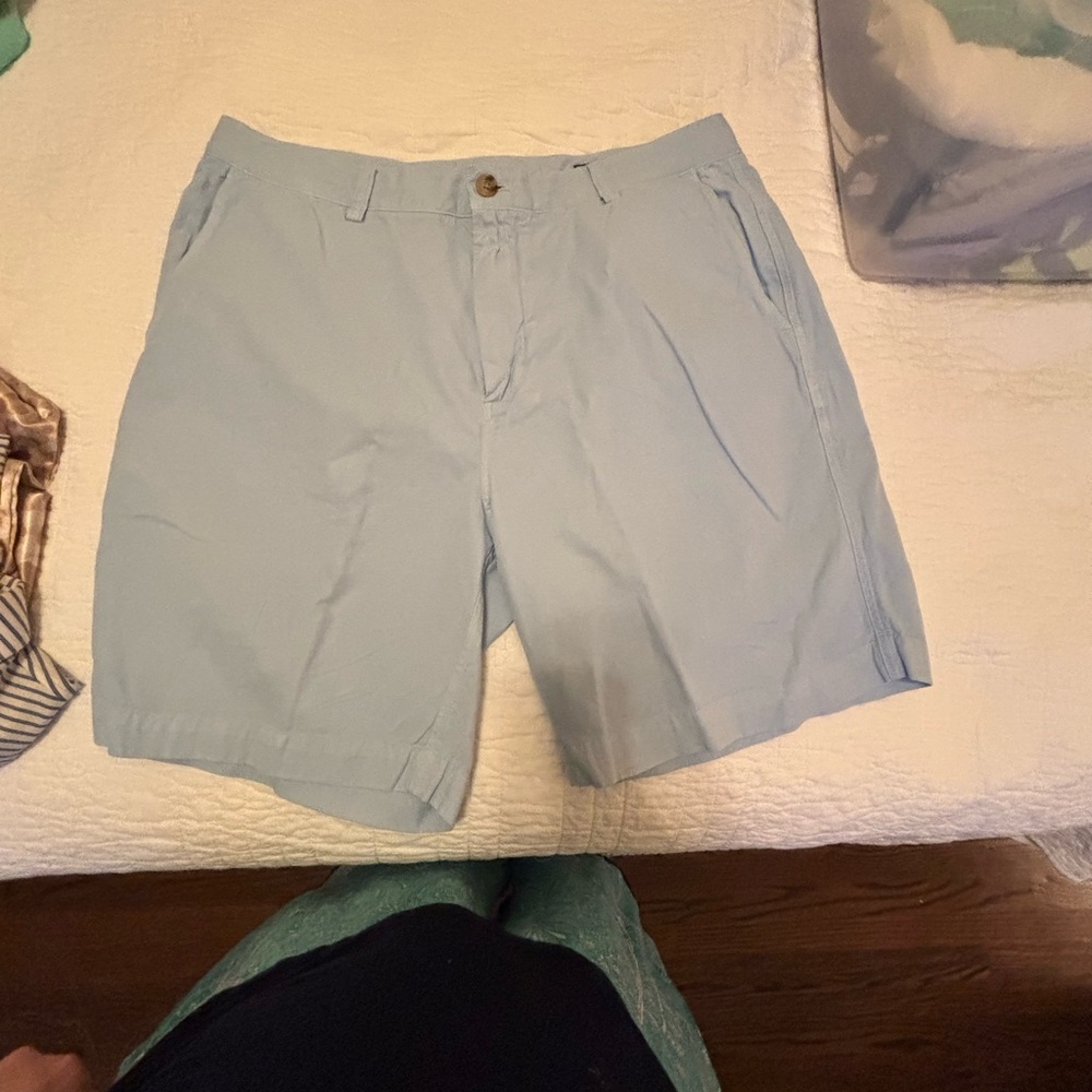 Vineyard Vines Light Blue Flat Front Men Shorts
